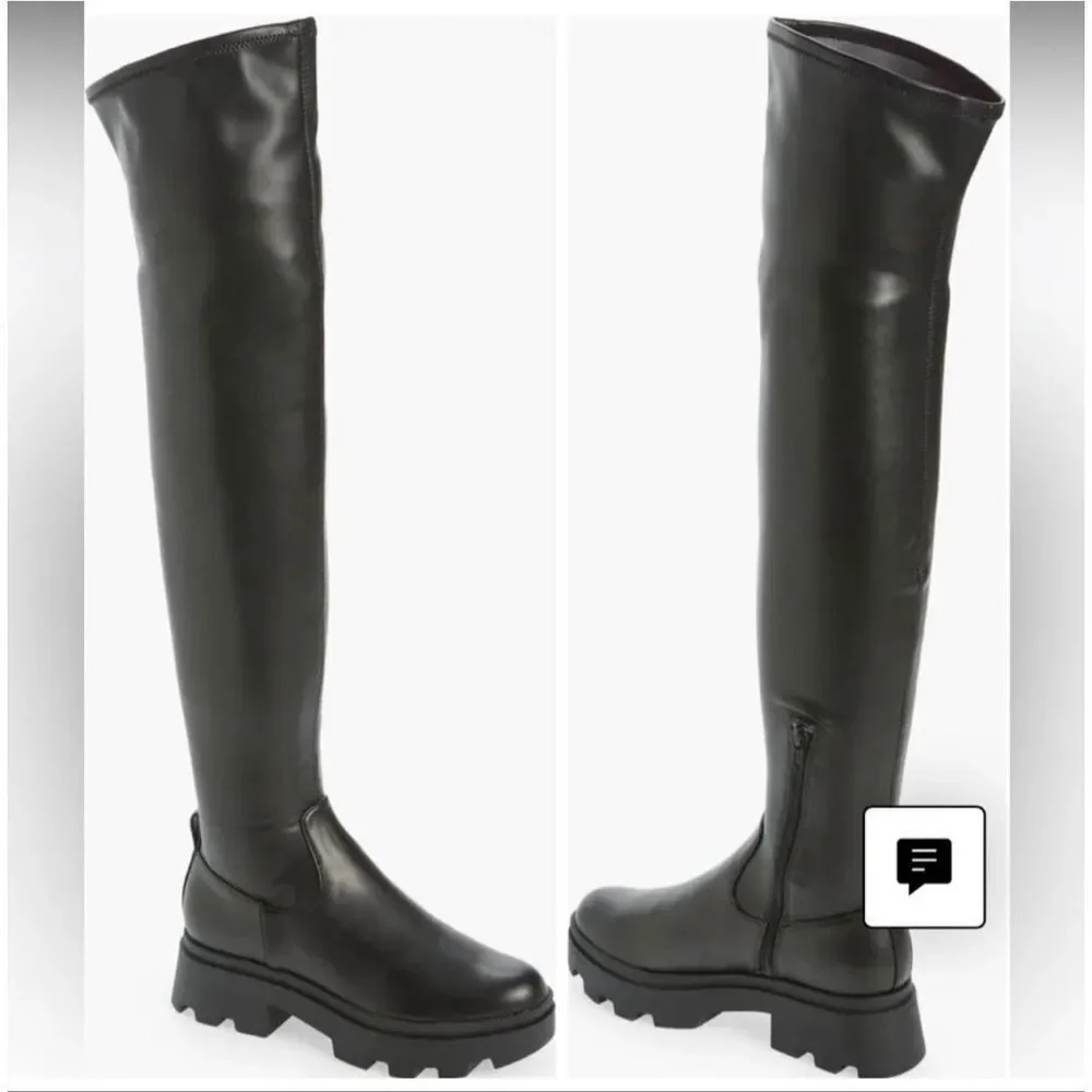 Open Edit Evie Over The Knee Lug Boot Size 6M Nwt